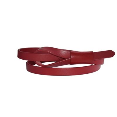 Belt with pouch - CHERRY RED-110cm