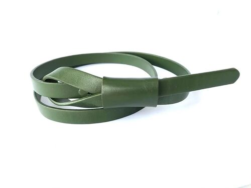 Ceinture avec pochon - VERT MENTHE-110cm