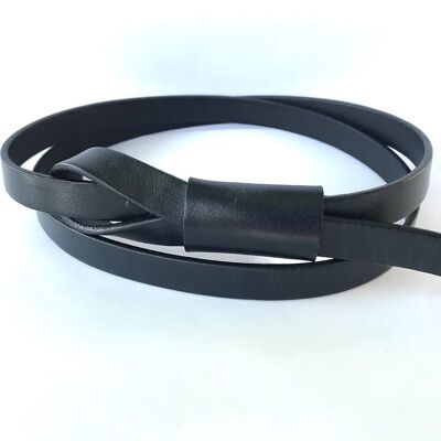 Belt with pouch - BLACK-120cm