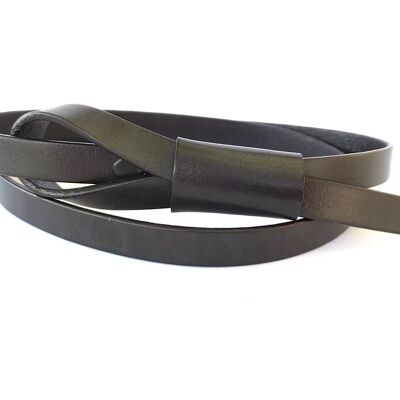 Belt with pouch - CHOCOLATE BROWN-120cm