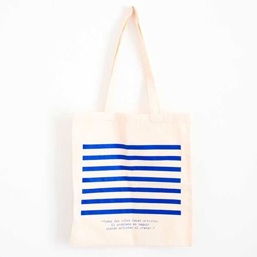 Stripes Organic cotton Tote Bag