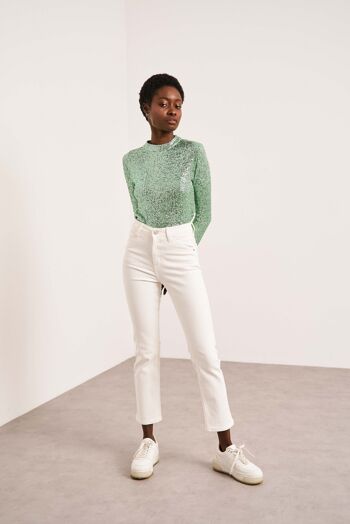 Jeans Salome Ajusté Droit BLANC 1