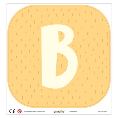 Choose your letter in Yellow with Sparks - B