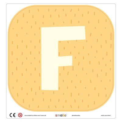 Choose your letter in Yellow with Sparks - F