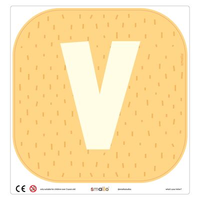 Choose your letter in Yellow with Sparks - V