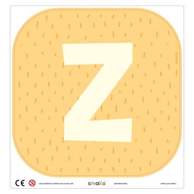 Choose your letter in Yellow with Sparks - Z