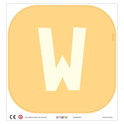 Choose your letter in Yellow - W