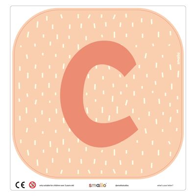 Choose your letter in Salmon with Sparks - C
