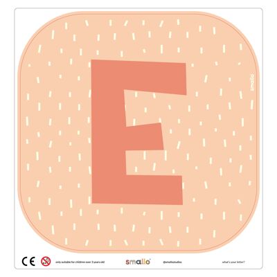 Choose your letter in Salmon with Sparks - E