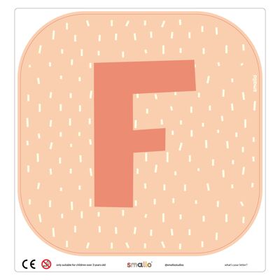 Choose your letter in Salmon with Sparks - F
