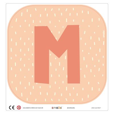Choose your letter in Salmon with Sparks - M