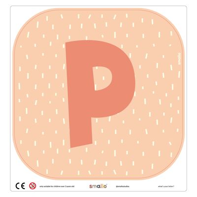 Choose your letter in Salmon with Sparks - P