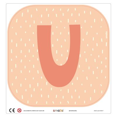 Choose your letter in Salmon with Sparks - U