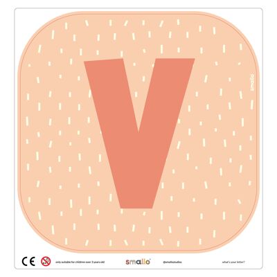 Choose your letter in Salmon with Sparks - V