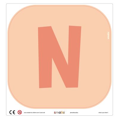 Choose your letter in Salmon - N