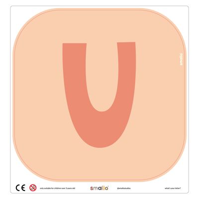 Choose your letter in Salmon - U