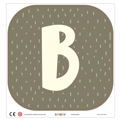 Choose your letter in Olive Green with Sparks - B