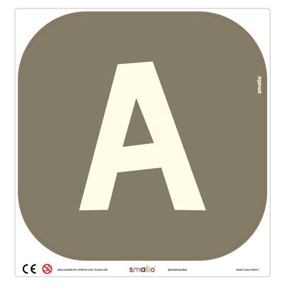 Choose your letter in Olive Green - A