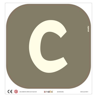 Choose your letter in Olive Green - C