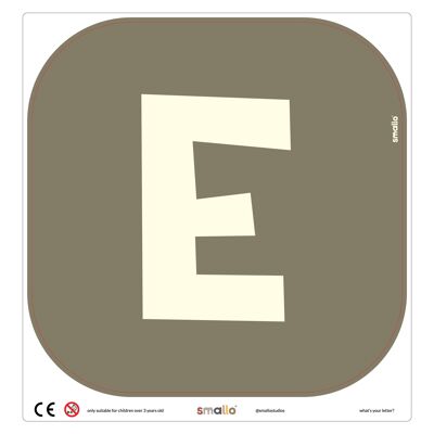Choose your letter in Olive Green - E