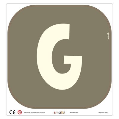Choose your letter in Olive Green - G
