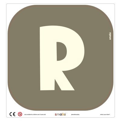 Choose your letter in Olive Green - R