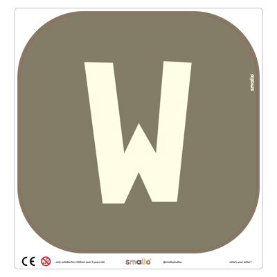 Choose your letter in Olive Green - W