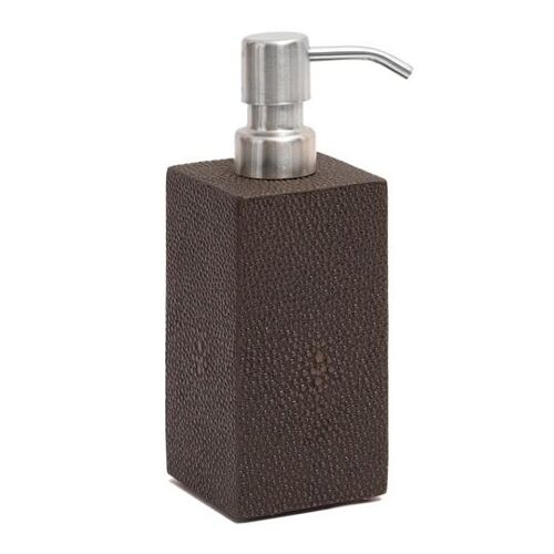 Chelsea Soap Dispenser Shagreen Chocolate