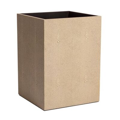 Chelsea Waste Basket Shagreen Natural