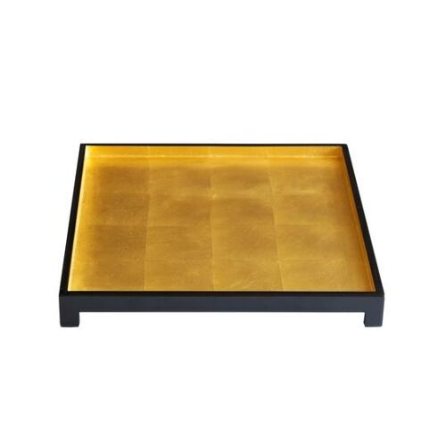 The London Tray in Gold Leaf Square