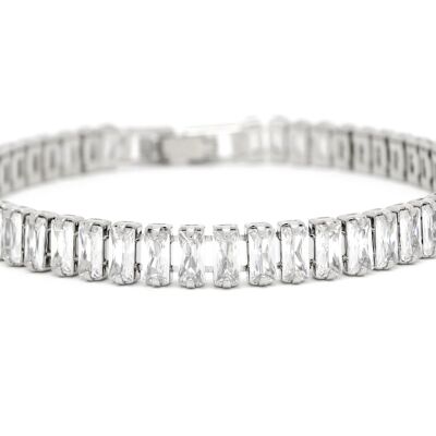 Bracelet Tennis Baguette Blanche