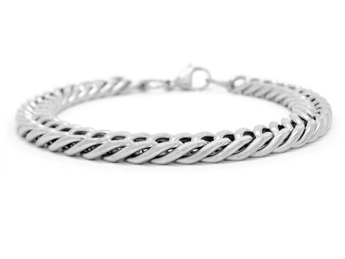 Stainless Steel Double Curb Link Chain Bracelet