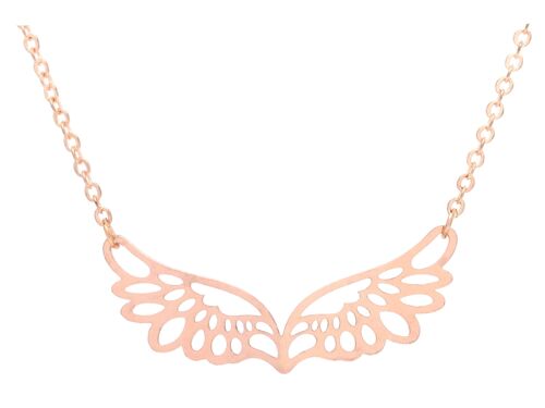 Rose Gold Angel Wings Choker Necklace