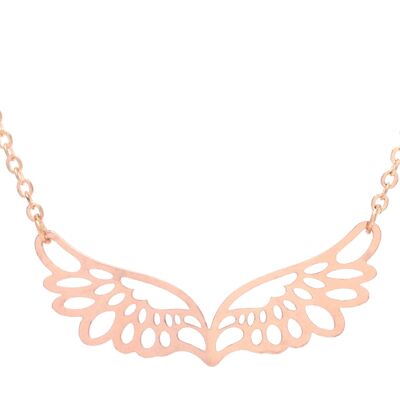 Rose Gold Angel Wings Choker Necklace