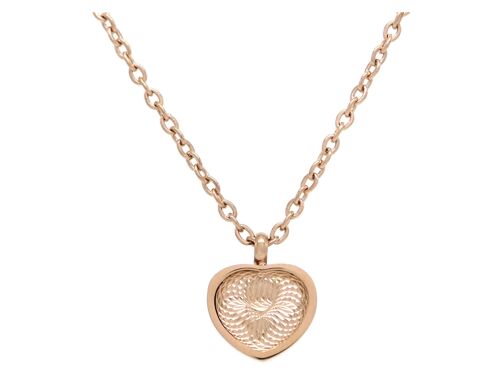 Rose Gold Choker Heart Necklace