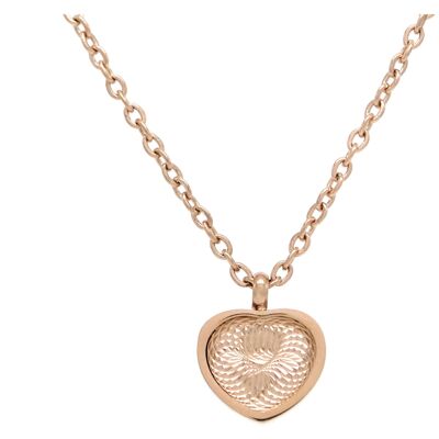 Rose Gold Choker Heart Necklace