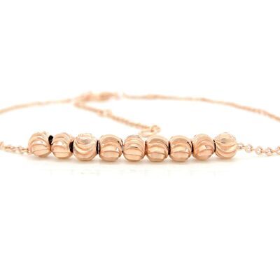 Rose Gold Bead Chain Anklet