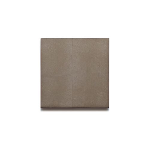 Silver Leaf Chic Matte Coaster Taupe