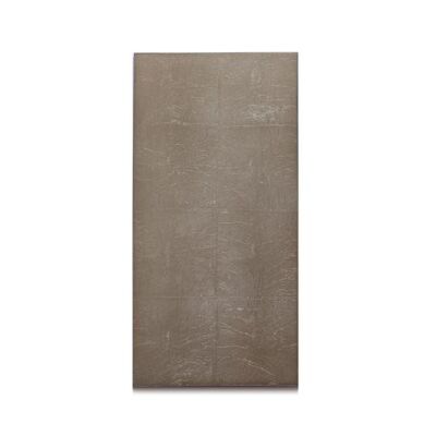 Silver Leaf Chic Matte Double Coaster Taupe