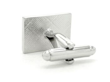 Boutons de manchette de clavier de piano en argent sterling 2