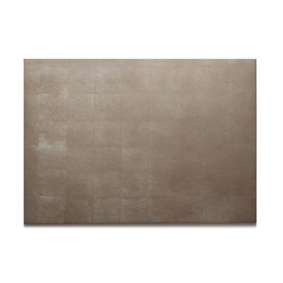 Silver Leaf Chic Matte Serving Mat/Grand Placemat Taupe
