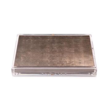 Servebox Clear Silver Leaf Chic Matte Taupe 3
