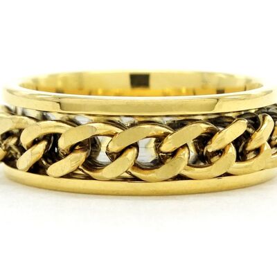 Yellow Gold Chain Ring