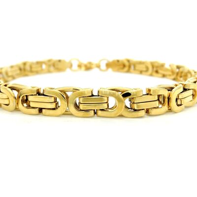Yellow Gold Chunky Fancy Chain Bracelet