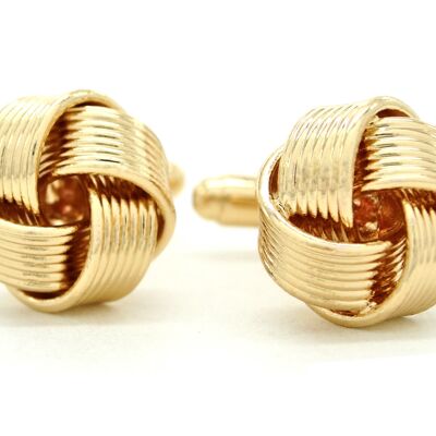 Yellow Gold Rope Cufflinks