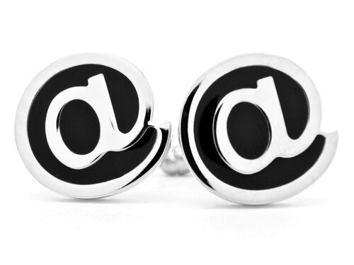 Sterling Silver Email @ Cufflinks