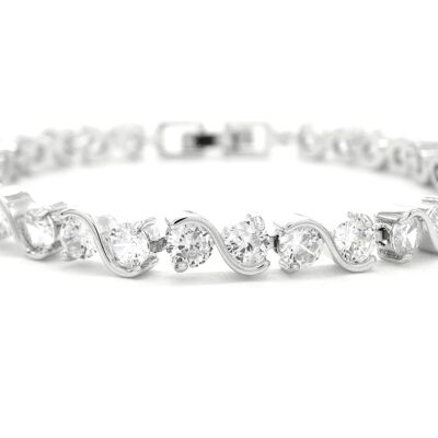 White Gold Gems Bracelet