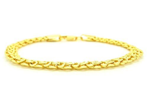 Yellow Gold Interweaving Chain Bracelet