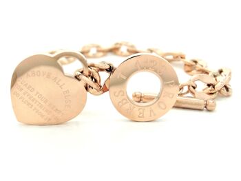 Bracelet Or Rose Proverbes 4:23 2