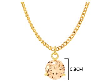 Collier Or Gemme Champagne 4